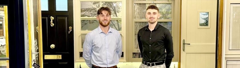 Liam Allen with Bradley Brookes