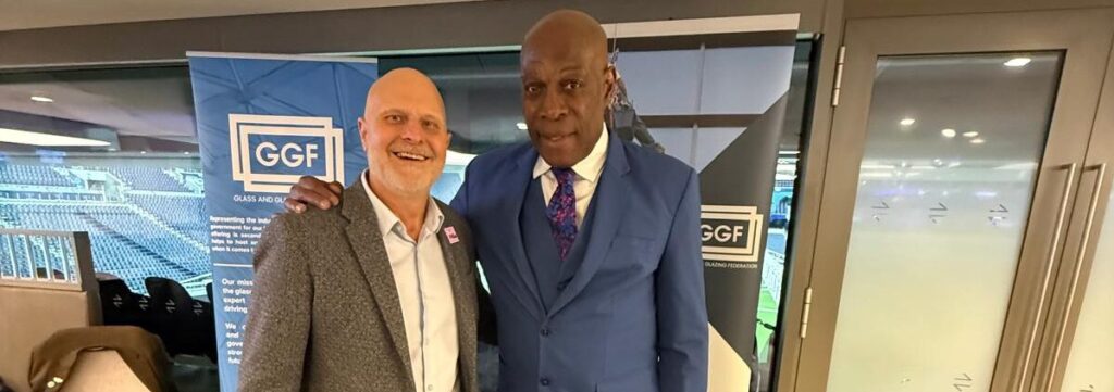 TJN's Andy Ball and Frank Bruno at the GGF Members Day
