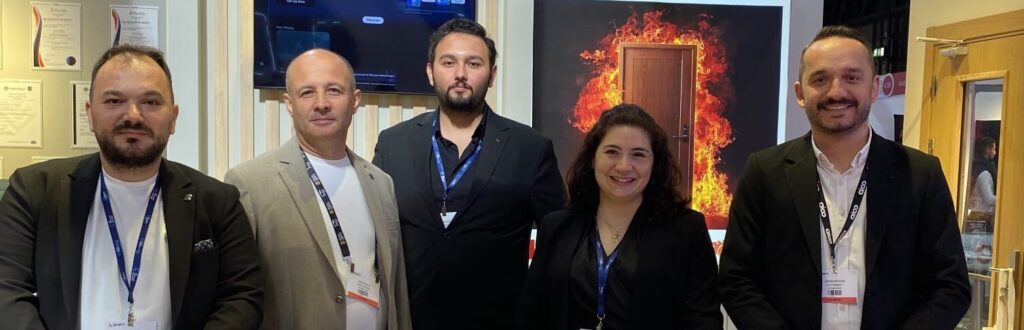 The Peksan Doors team during the Fire Safety Event