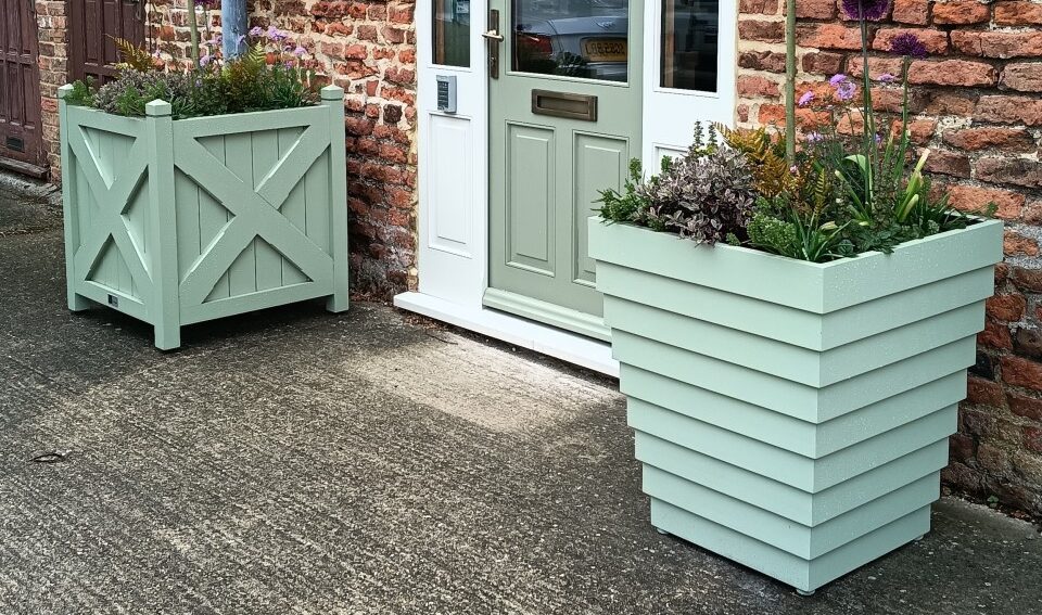 DGM Joinery takes flower show inspiration for timber planters DGM timber planters