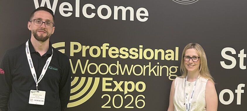 My day at Professional Woodworking Expo 2026 George Lewis and Rachael Lewis at the Professional Woodworking Expo 2026
