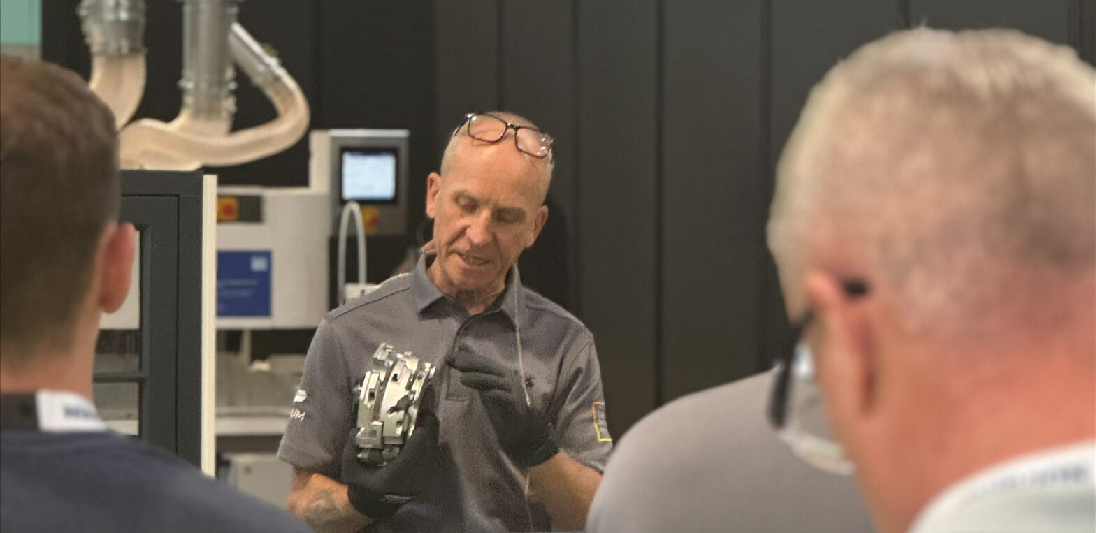 The Joinery Network's Owen Dare at the demo zone at PWE 2026