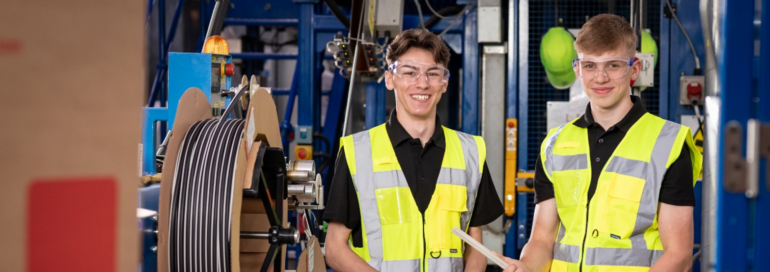 Schlegel supports future engineers at UTC South Durham Mathew Causer (left) and Liam Pattison (right) - Schlegel 2026