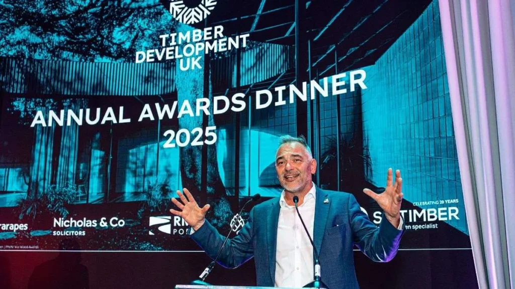 Dave Hopkins at the TDUK Awards 2025